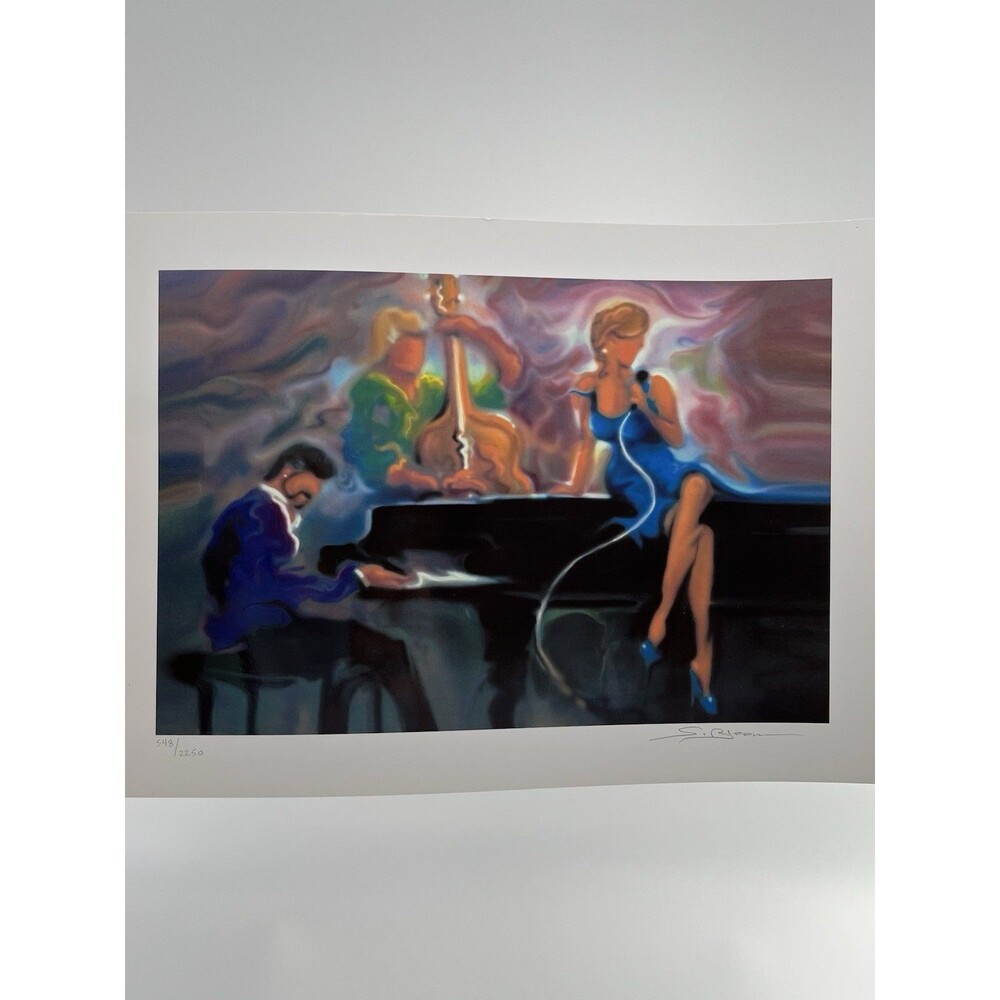 Steve Bloom "Cool Jazz" Signed Limited Edition Seriolithograph Art Print COA - Picture 14 of 14